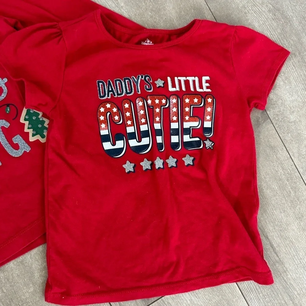 4T Girl clothes bundle Christmas 4th July & pants